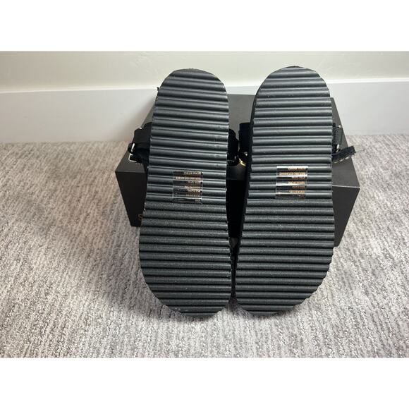 Zaria Platform Sandal, Black, Rhinestones, Y2K Style, NIB - Picture 5 of 7